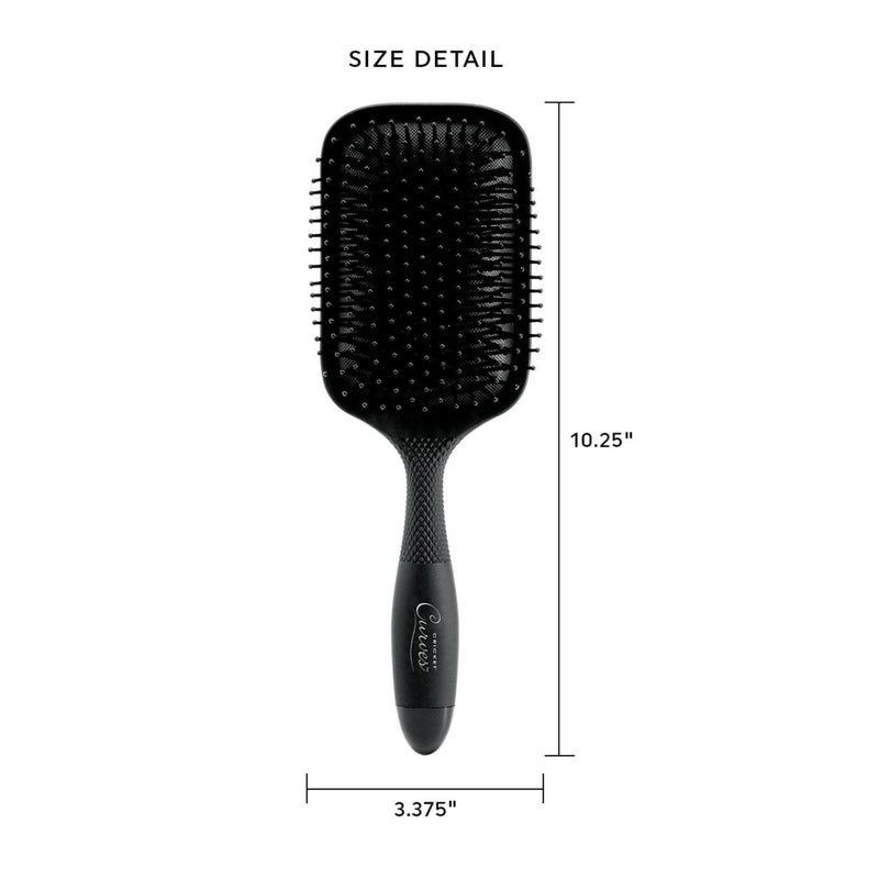 Cricket Curves Paddle Hair Brush â€“ Large Wide Detangling Hairbrush for Women & Men â€“ Ideal for Curly, Thick, and Wet â€“ Smooth Glide Styling for All Types â€“ Comfortable Grip Handle - Image 2